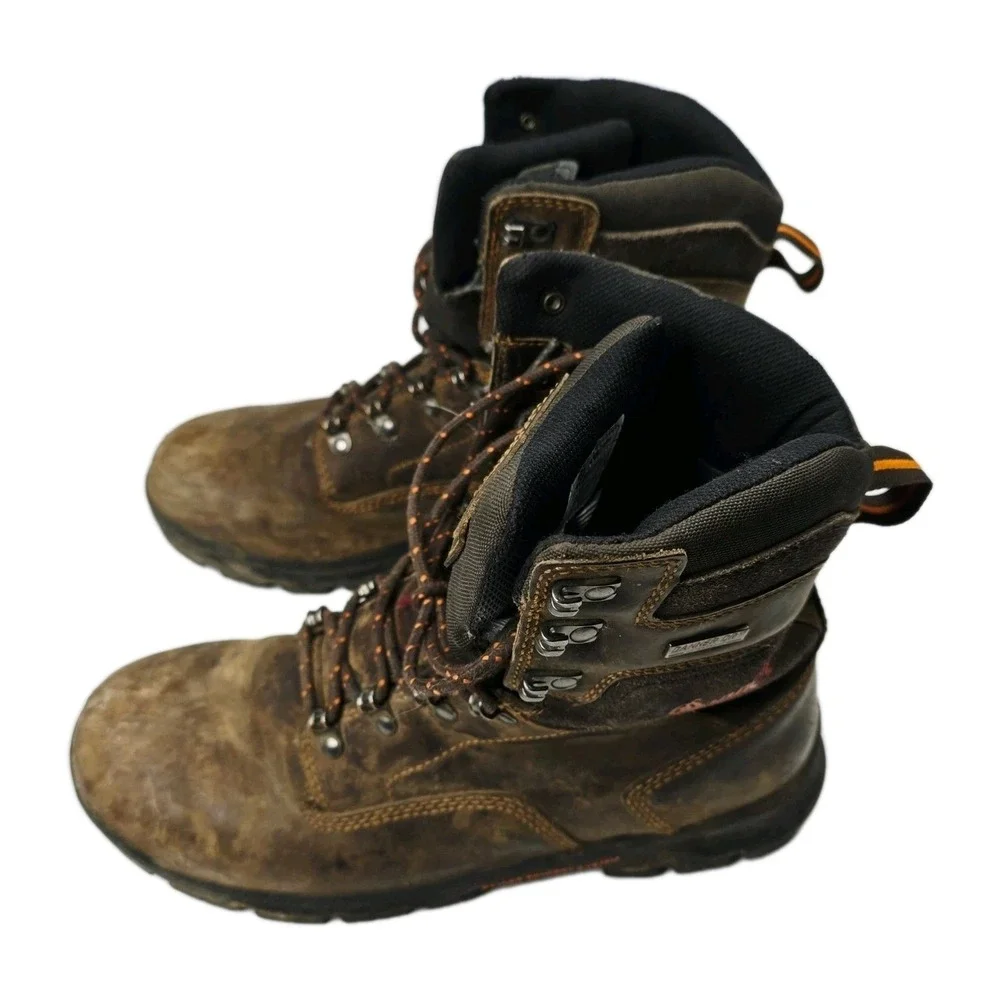 Danner Crafter 8 Brown Waterproof Work‎ Boots Mens 8 Danner Dry Comfort System